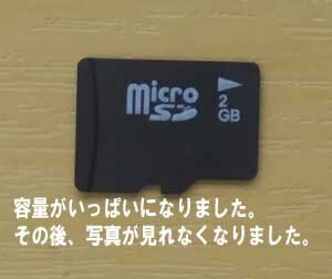 東京都から、microSDの容量がいっぱいになり、カードを交換するも写真が見れない
